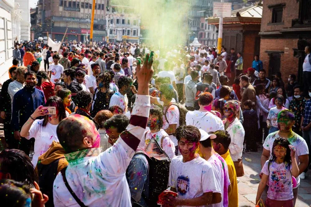 Holi Festival Nepal Kathmandu