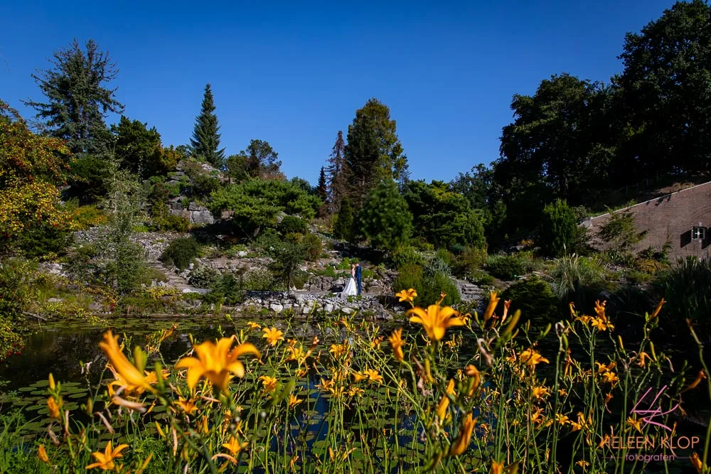 Botanische Tuinen voor Trouwreportage