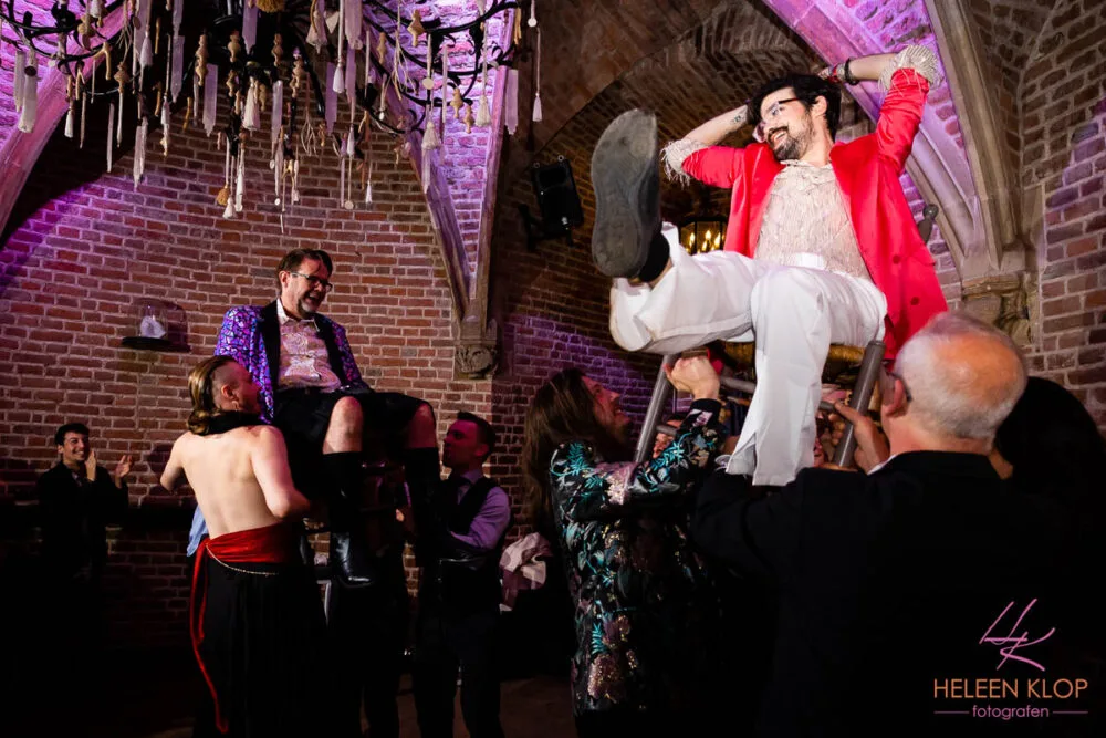 Trouwfeest bij kasteel Duurstede