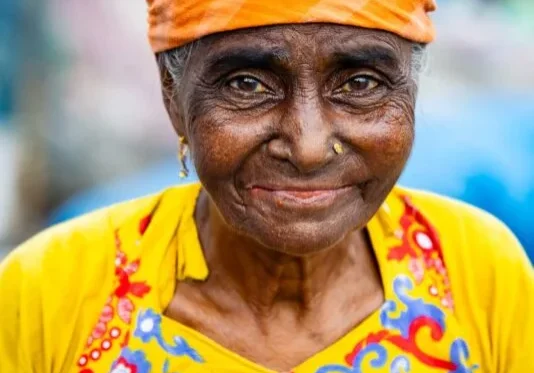 Bangladesh portrait old lady