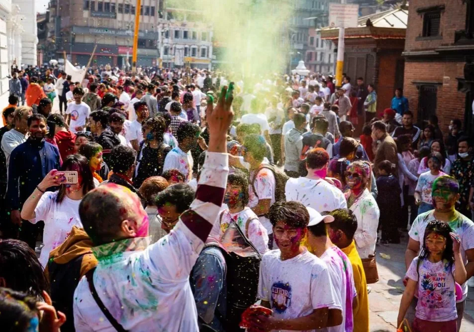 Holi Festival Nepal Kathmandu
