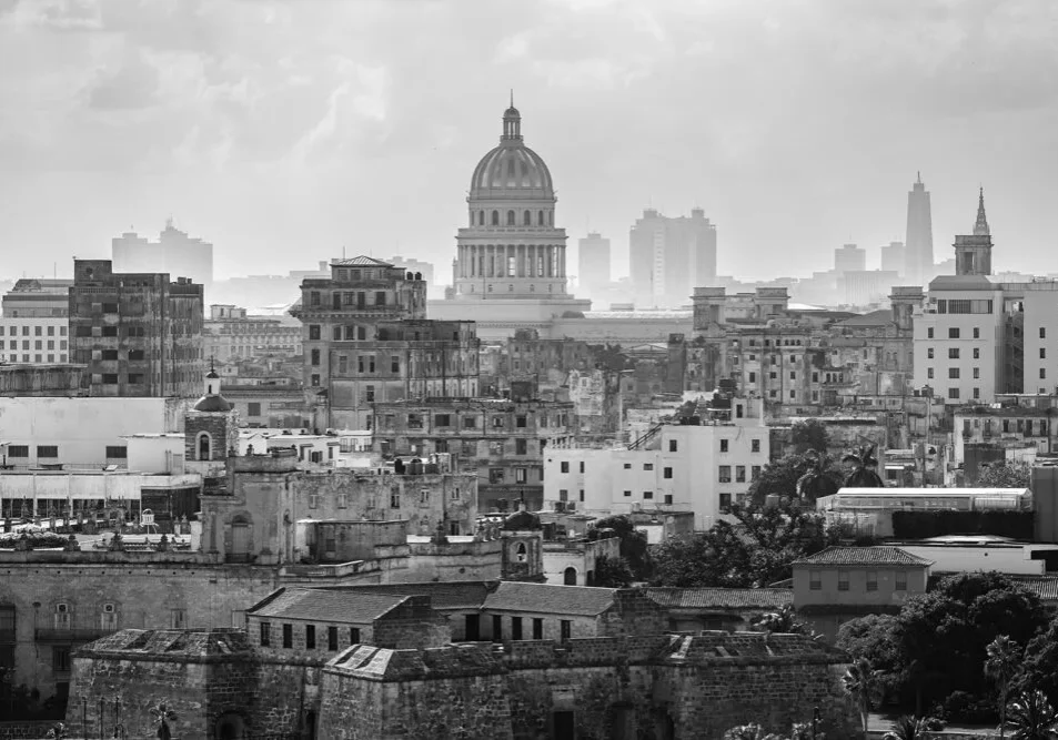 Havana Cuba in Black and White
